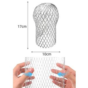 Gutter Guard Metal Strainers Blocks Leaves and Debris Prevents Roof Gutter Downspout Cover Clogging Stainless Strainers