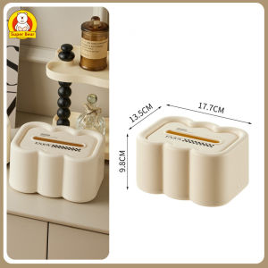 Super Bear Home กล่องกระดาษเช็ดมือ Ins กล่องกระดาษเช็ดมือลมห้องนั่งเล่นคุณภาพสูงกล่องกระดาษวาดรูป กล่องทิชชู่ติดผนัง ไม่ต้องเจาะผนัง