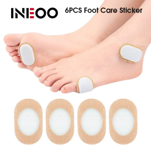 INEOO 6PCS Callus Cushions Shoes Heel Pad Foam Round Toe Foot Corn Bunion Protectors Pads Medical Plaster Foot Corn Removal