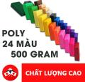 POLYMER CLAY 24 MÀU ĐẤT SÉT POLYMER BẤT TỬ NẶN BÚP BÊ, ĐỒ CHƠI, MÓC KHOÁ, TƯỢNG CHIBI CỰC ĐẸP NHẬP KHẨU. 