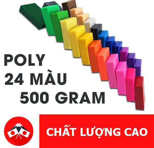 POLYMER CLAY 24 MÀU ĐẤT SÉT POLYMER BẤT TỬ NẶN BÚP BÊ, ĐỒ CHƠI, MÓC KHOÁ, TƯỢNG CHIBI CỰC ĐẸP NHẬP KHẨU