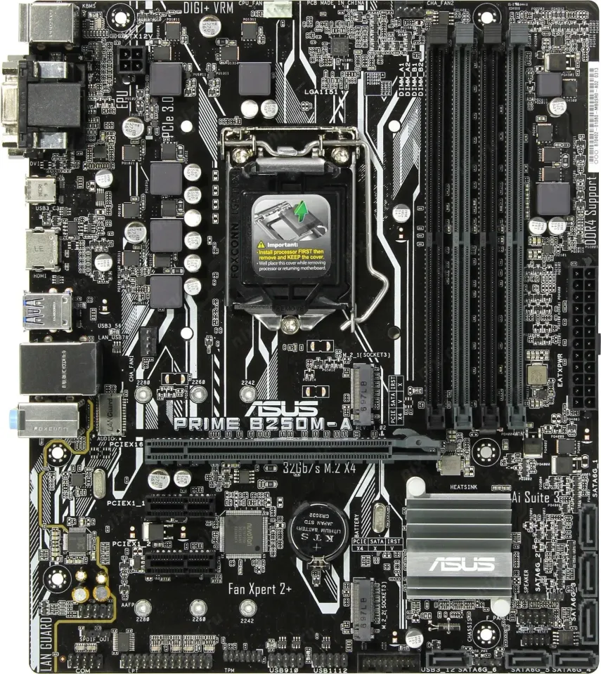 ASUS PRIME B250M-A Motherboard LGA 1151 In B250 DDR4 64GB support