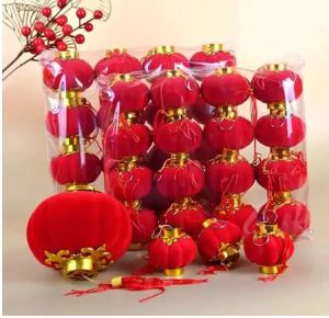 Combo 30 Đèn Lồng Đỏ size 3cm Quả Cầu Vải Nhung Hàng Loại Đẹp Trang Trí Nhà Cửa Lễ Hội Tết Nguyên Đán