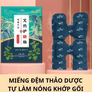 Miếng Dán Ngải Cứu Giữ Ấm Khớp Gối – Thảo Dược Tỏa Nhiệt Thư Giãn Nhức Mỏi Thiết Kế Dán Tiện Dụng
