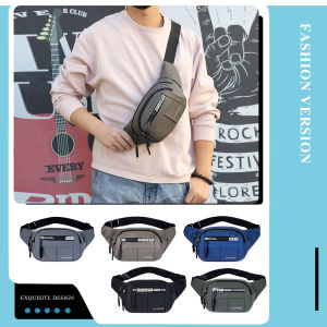 MOJOYCE กระเป๋าคาดอกแนวสตรีทกระเป๋าสะพายไหล่กระเป๋าคาดเอวแนวสปอร์ตลําลองสําหรับผู้ชายผู้หญิง