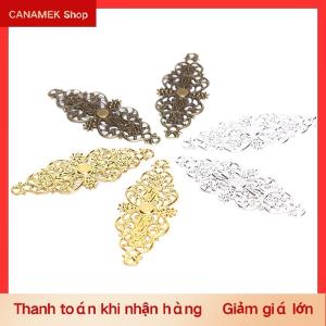 CS 20 cái đầu nối hoa Filigree đồ trang trí thủ công tự làm đồ trang sức