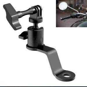 Fast Release Motorbike Glass Camera Mount 1/4 Foot Screw Join Turn Aluminum Parenthesis For Action Cameras