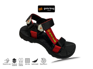 Grote Breg - Sandal Gunung GN 1 - Sandal Outdoor Karet Empuk Anti Slip - Sandal Adventure Terbaru
