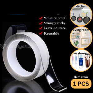 F35 Nano Mejik Double Tape 3cm*5m Double Tape Transparan Selotip Dobel Tip Perekat