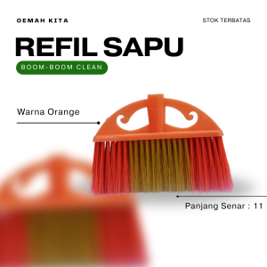 Refill Sapu Nilon Murah | Nilon Kumis Warna BOOM-BOOM CLEAN ORIGINAL | Sapu Lantai Nilon Refil