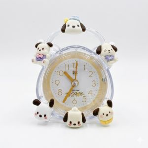 Đồng hồ báo thức để bàn mini cute kim trôi có đèn nhiều mẫu cho bé như chó con phi hành gia cute dễ thương
