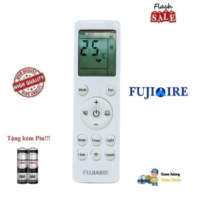 Remote Điều khiển thay thế điều hòa Fujiaire - 1 2 chiều Inverter FW FT AI FJW Hàng zin mới Tặng kèm Pin