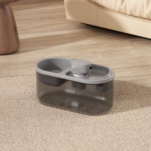 GEORG 2in1 Cat Water Fountain Wireless Circulation Filtration Pet Automatic Feeder High Quality Anti-Dry Burning Cat Water Dispenser Pet Supplies