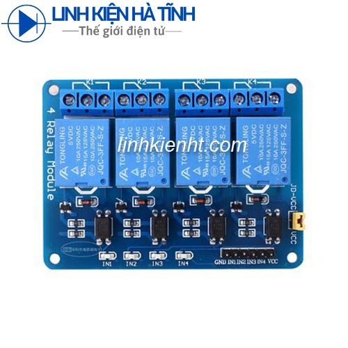 Relay cách ly quang 4 kênh 5v đóng ngắt mạch điện 220v10A-KA11