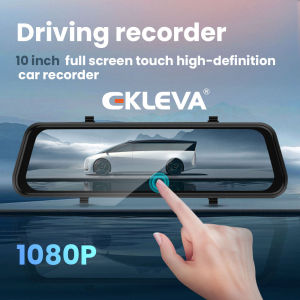 EKLEVA 10 Inch Car DVR Streaming Media 1080P Full Screen Touch High-Definition Low-Light Night Vision Car Recorder Dash Camera