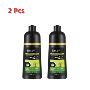 Yaguan Natural Herbal Hair Dye Shampoo Cover Gray/White Hair Turn White Hair Black & Remove Dandruff Fast Herbal Hair Dyeing Shampoo 500ml