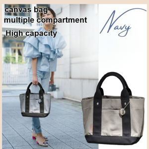 Womens Large Capacity Thousand Canvas Handbag Multi Compartment Tote Bag Tote for Class Tote Bag