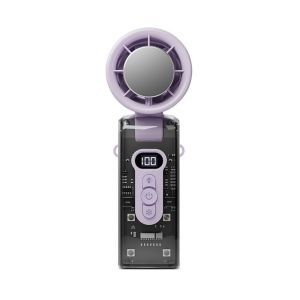 ADREE Tốc độ cao Quạt cầm tay gấp gọn Năng lượng gió cao Sạc USB Quạt làm mát Mùa hè Mini Quạt màn hình kỹ thuật số Làm mát cá nhân