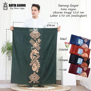 Sarung Seragam Cabutan | Motif Naga Sorot Belakang | Serian Warna | Terlaris