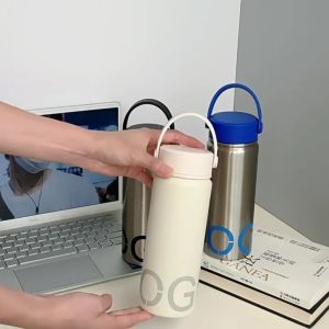 NANMEN 550ml Insulated Cup  Cold Storage Silicone Earrings Car Water Cups Portable 304 Stainless Steel Vacuum Cup for Student Children