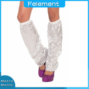 1pair Sequins Leg Warmers Sparkle Leg Sleeves Dance Party Knee Leg Socks