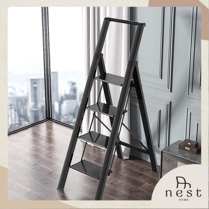 🇸🇬NestHome🇸🇬 GALAXY Step Ladder - 3/4/5 Steps / Slim Aluminium Ladder ...