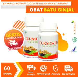 Obat Batu Ginjal Curmozed 60 Kapsul Bpom
