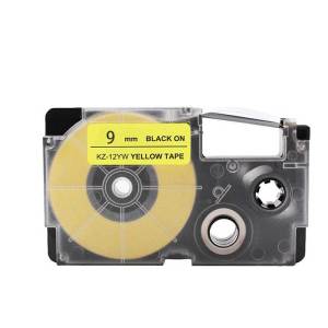 Label Tape Casio K-LABEL for Casio EZ Label Tape Printer 9mm/12mm Black White Yellow