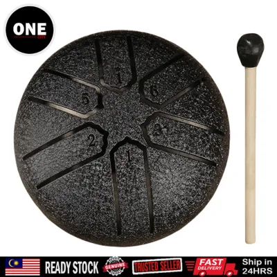 6-tone Steel Tongue Drum Mini Hand Drum Meditation Rain Drum Ethereal Beginner Childrens Instrument