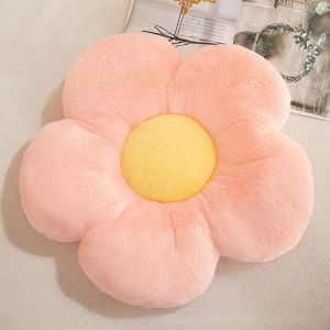 Flower Pillow Plush Toy Sofa Throw Pillow Sofa Cushion Office Chair Cushion Home Deco Kids Girl Birthday Gift Living Room Floor Ornament