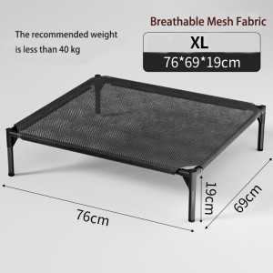 Large Pet Bed Elevated Dog Bed Washable Breathable Antibacterial Bed Cat Within 75KG Metal Bracket