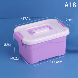 [Faster YG] PP Plastic Storage Box With Lid Portable Kids Toys Student Stationery Jewelry Storage Case Container Cosmetics Sorting Box