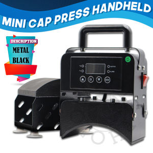 MP00 Mini Cap Press Machine Black Portable Handheld Heat Press Machine for Cap Printing