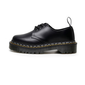 Dr. Martens Men Shoes 1461 Platform Martin Boots Genuine Leather Rubber Sole White Yellow Double Needle Thread