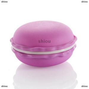 [COD] shiou Xách tay vòng tròn dễ thương thời trang mini macaroon Cookie thiết kế kẹo màu lưu trữ hộp đồ trang sức hộp nhỏ sô cô la đồ ăn nhẹ hộp