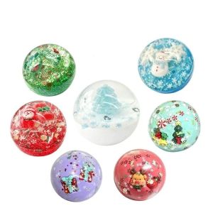 WARM STOP Transparent Christmas Squishy Squeeze Ball Santa Decor Xmas Tree Stress Relief Fidget Toy Office Cute Slow Rebound Toy Party Favor