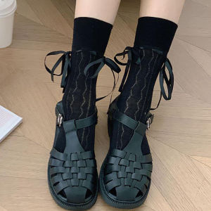 [ส่งเร็วพิเศษ!] ถุงน่องยาวถึงเข่า ผ้าฝ้าย สีขาว สไตล์ญี่ปุ่น โลลิต้า สําหรับผู้หญิง ถุงเท้าผู้หญิงทันสมัย