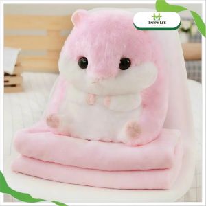 Chăn gối văn phòng bộ chăn gối văn phòng gối kèm chăn văn phòng chăn gối văn phòng hình thú - Happy Home 4U