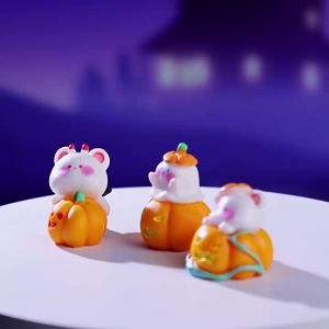 ตุ๊กตาจิ๋ว ตุ๊กตุ่นจิ๋ว ชุดผีน้อย ฮาลาวีน Halloween  สำหรับตกแต่งสวนถาด แต่งสวนจิ๋ว  แต่งบ้าน แต่งเค้ก ของขวัญ