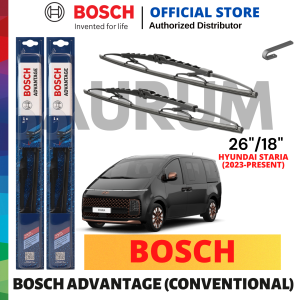 Bosch Advantage Wiper Blade set for Hyundai Staria 2023-Present (26/18) 2pcs