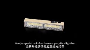 Camping Tube Light Solar 20/30/40CM LED Flashlight Waterproof Hanging Tent Light Roof Magnetic Charging Emergency Light