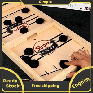 Super Winner Fast Sling Puck Board Game For 2 in 1 Disk Flicking Battle Family Party Game