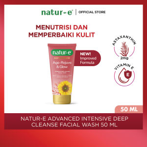 NATUR-E Advanced Age-Rejuve & Glow Intensive Deep Cleanse Facial Wash with Natural Vitamin E Nature Face Cleanser