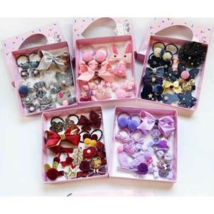 Hộp 18 Kẹp Tóc Xinh Xắn Hộp Phụ Kiện Tóc Cho Bé Gái