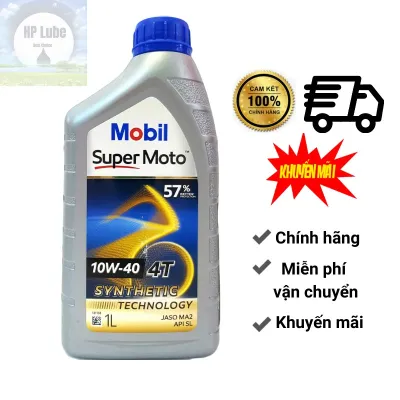 Nhớt Mobil 10w40 1L Cho Xe Số Xe Tay Ga Chính Hãng Nhập Khẩu Singapore- Cam kết chính hãng