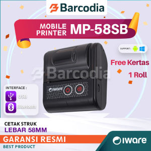 MOBILE PRINTER BLUETOOTH PROMO THERMAL RECEIPT PPOB / KASIR 58MM / PRINTER BLUETOOTH HP ANDROID / Printer Mini Bluetooth Hp Android