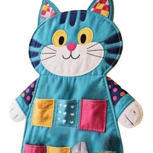 ลูกแมวประหยัดพื้นที่ที่จัดระเบียบของแขวนผนังยึดกับผนังอเนกประสงค์สำหรับช่องเก็บของผ้าอุปกรณ์ตัดเย็บถัก