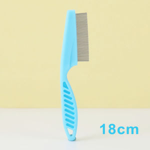 Pet Hair Comb，Multifunctional Flea and Tear Stain Tangles Removal Comfortable and Safe Stainless Steel Fine-Tooth Needle Sturdy and Durable Portable for Dog Cat Grooming Massage Fur Cleaning Tool