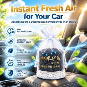 Formaldehyde and Odor Removal Activated Carbon Pack for Cars Natural Dehumidifier Deodorizer Car Charcoal Pack New Home Decoration