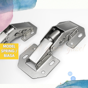 Engsel Sendok Kodok 4 inch Tanpa Bobok Slow Motion 90 Soft Close Hidrolik